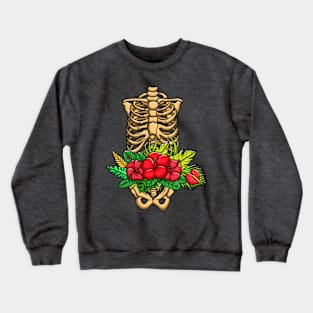 Skeleton rose Crewneck Sweatshirt